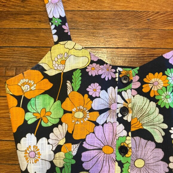 Maje Floral Crop Top - Picture 2 of 6